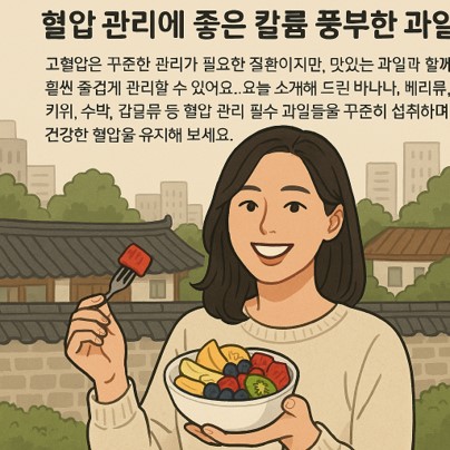고혈압 관리에 좋은 칼륨 풍부한 과일