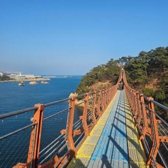 울산 대왕암 출렁다리사진