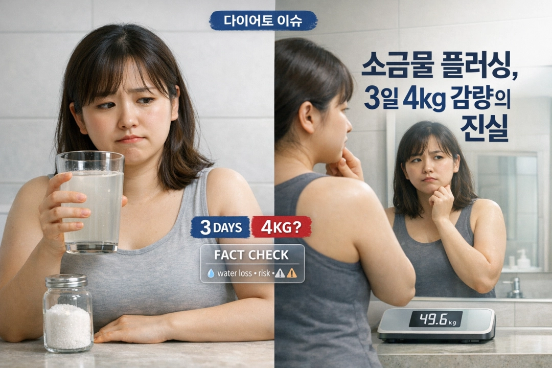 소금물 플러싱, 3일 4kg 감량의 진실