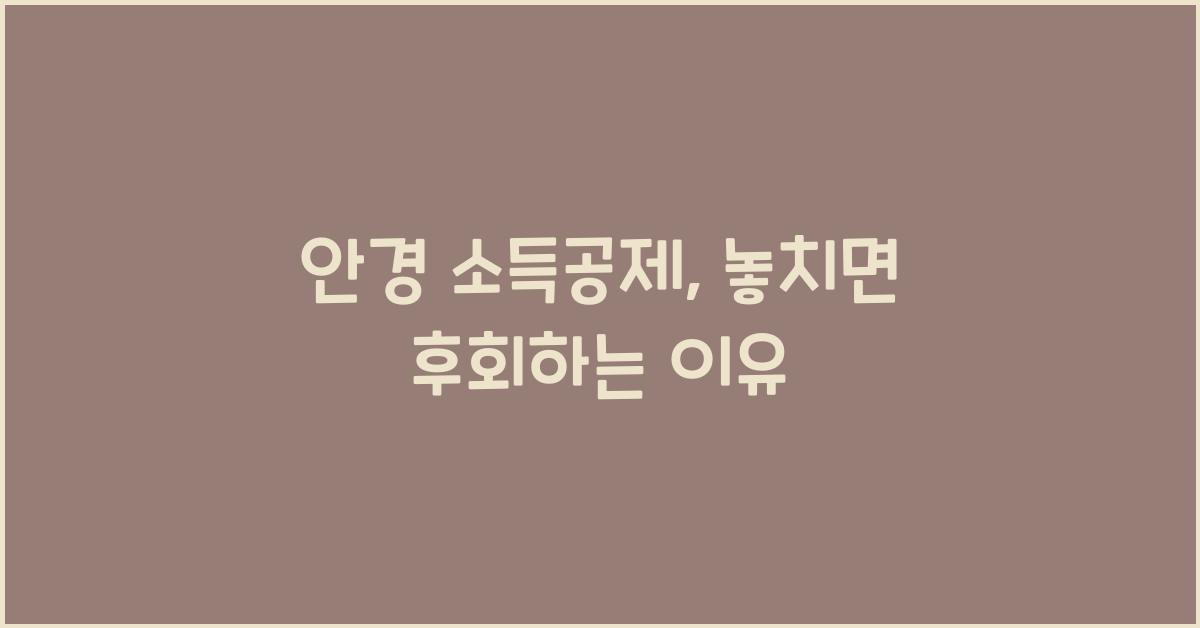 안경 소득공제