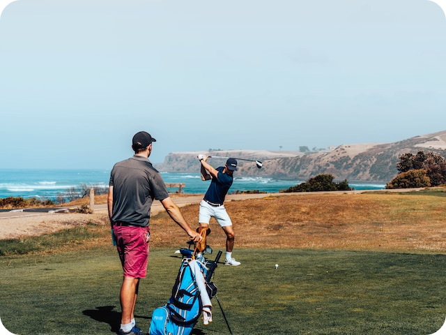 오른팔 골프스윙