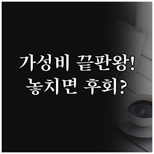 알고 나면 사고 싶은 가성비 공기청정..