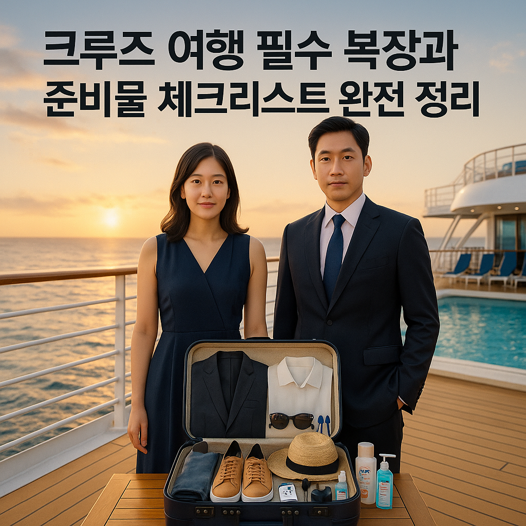 크루즈 여행 필수 복장과 준비물 체크리스트 완전 정리