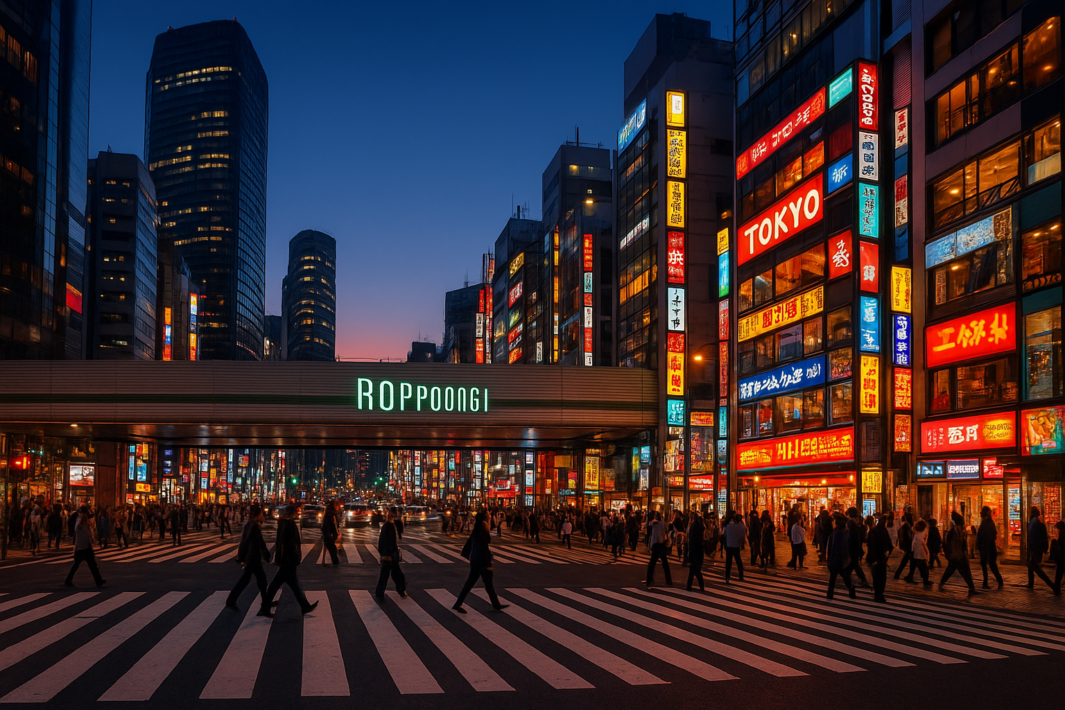 일본 도쿄 롯폰기 사진