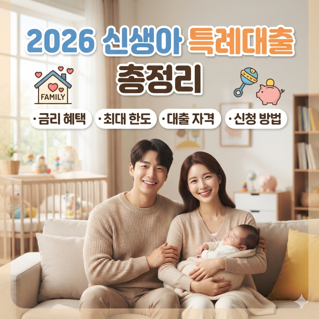2026 신생아특례대출 조건 금리 한도 신청방법 총정리