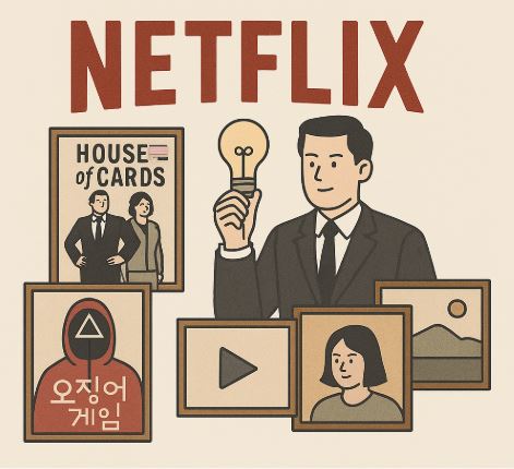 넷플릭스 자체 콘텐츠 제작 관련 이미지
