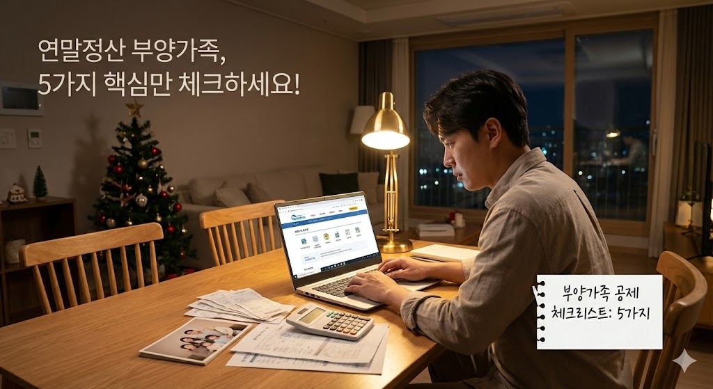 연말정산 부양가족 공제 체크리스트 5가지 안내