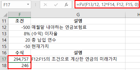 FV함수
