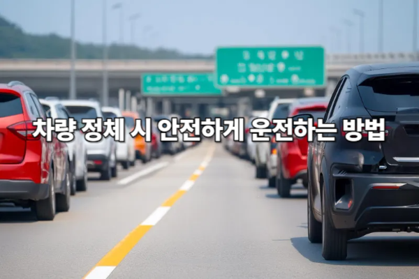 차량 정체 시 안전하게 운전하는 방법