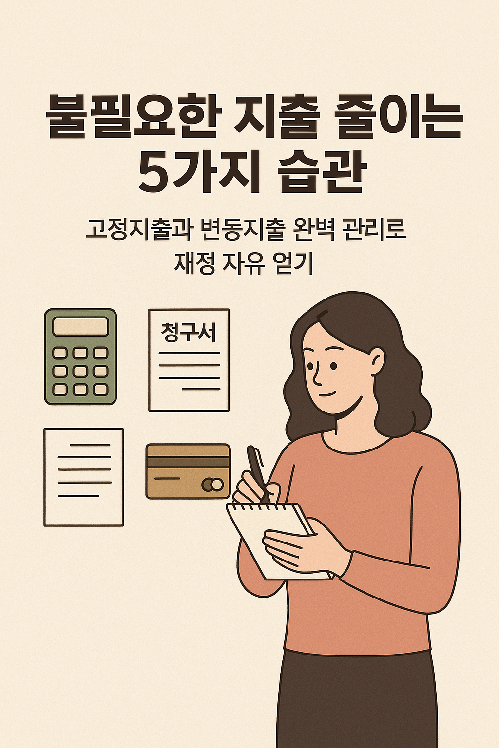 불필요한 지출 줄이는 5가지 습관: 고정 지출과 변동 지출 완벽 관리로 재정 자유 얻기