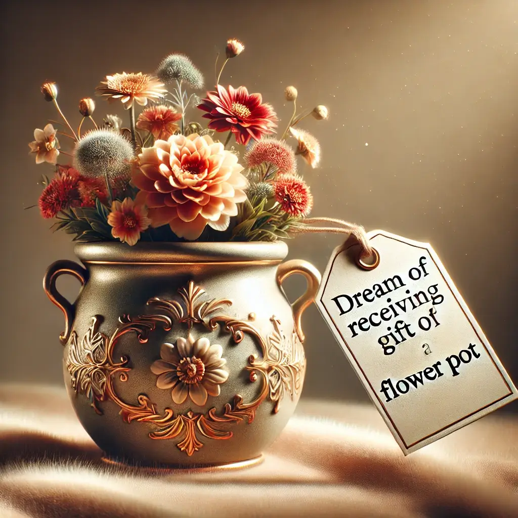 화분 선물 받는 꿈 해몽