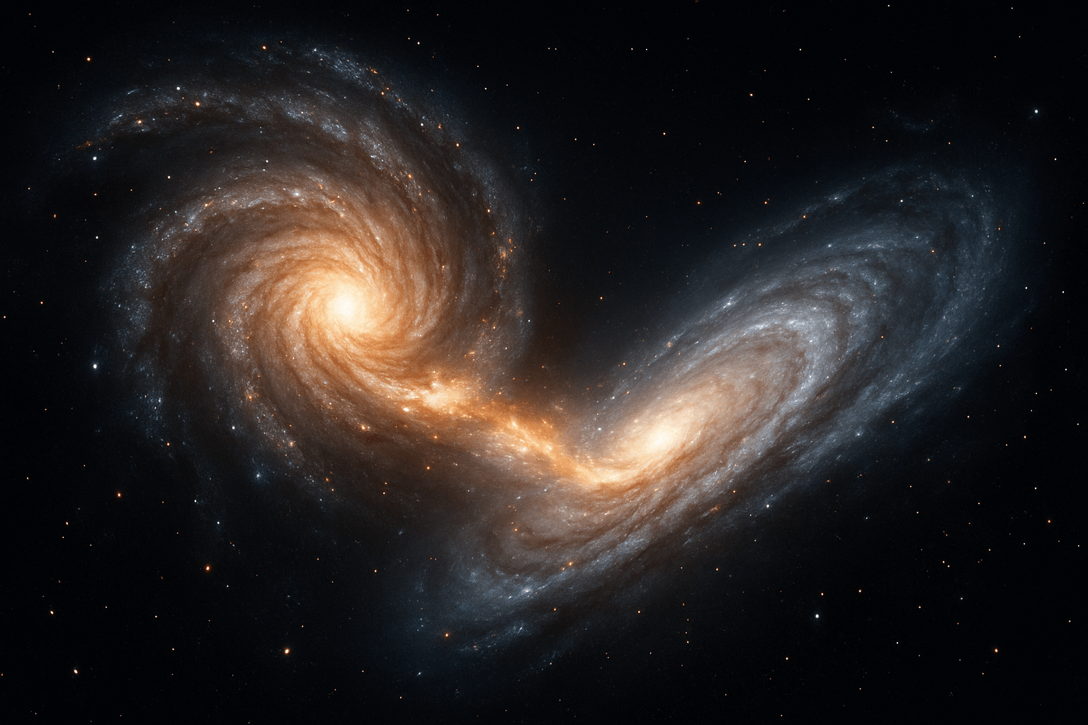 은하 충돌 이미지