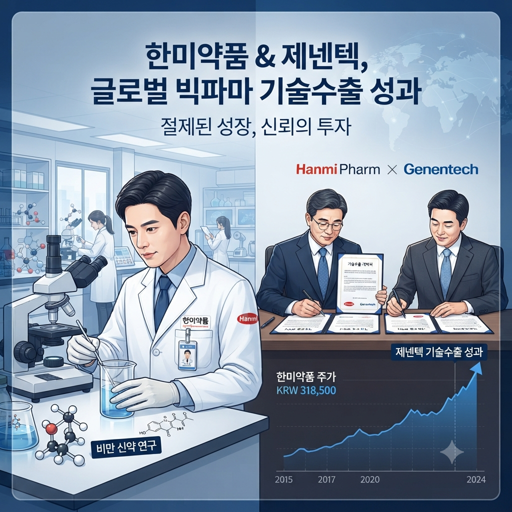 한미약품 주가 상한가와 제넨텍 HM17321 기술수출