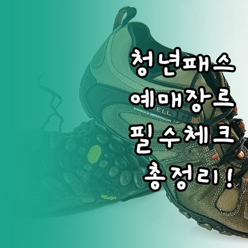 청년문화예술패스 예매 가능 장르 및 ..