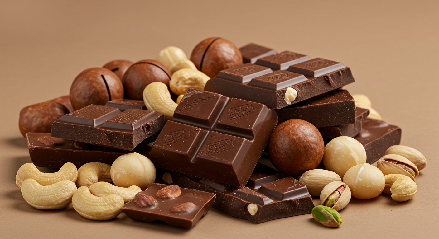 견과류와 다크초코릿