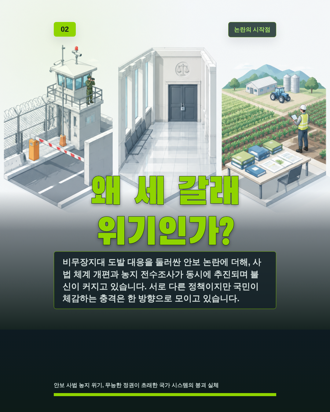 왜 세 갈래 위기인가?