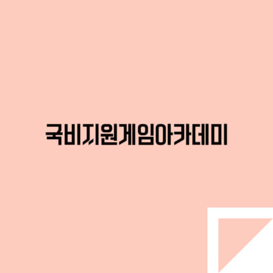 국비지원 게임 아카데미|무료 게임 개발 교육부터 취업까지