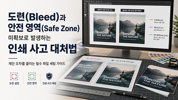 도련(Bleed)과 안전 영역(Safe Zone) 미확보로 발생하는 인쇄 사고 대처법