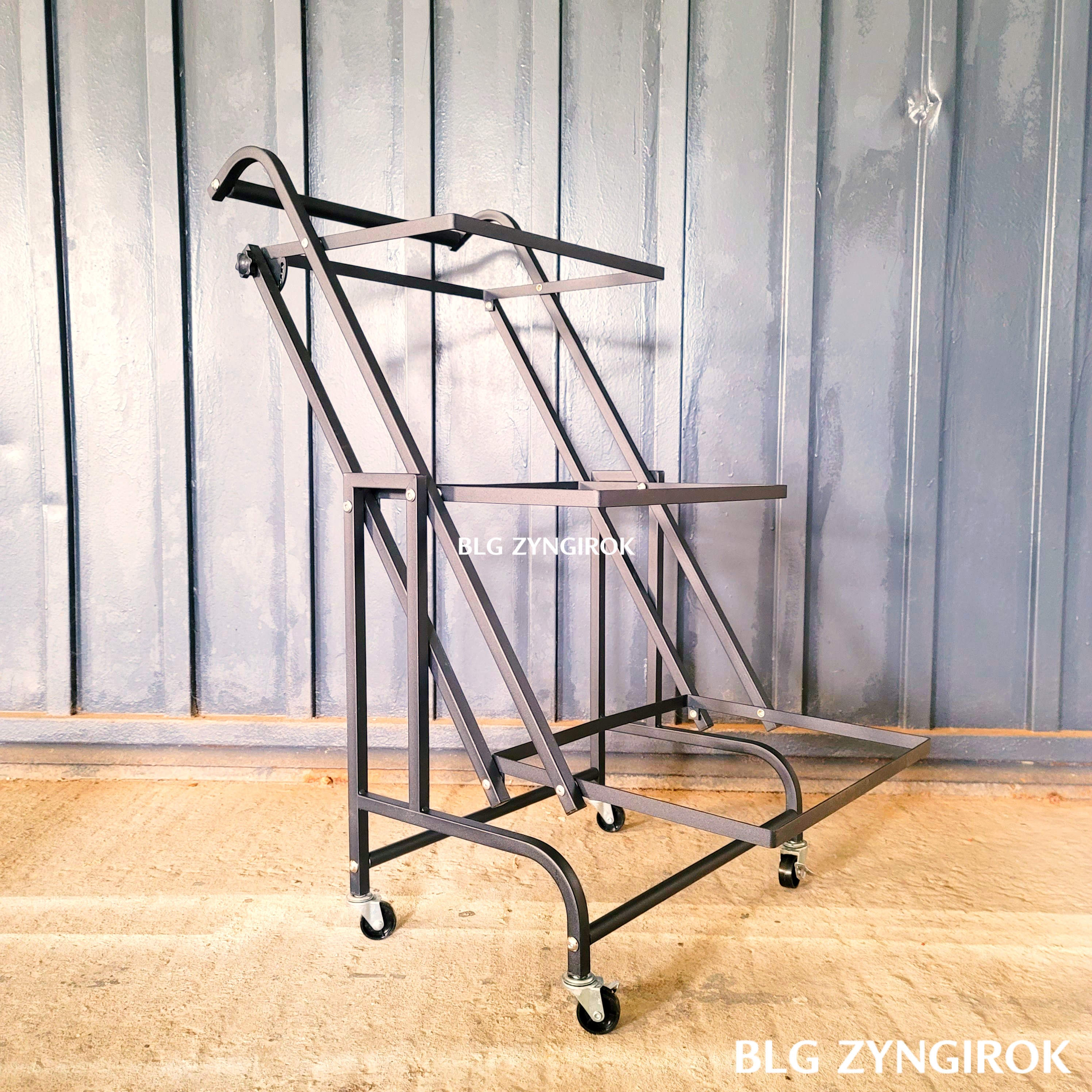 트롤리-바닥에-기둥이-결합된-모습이다.