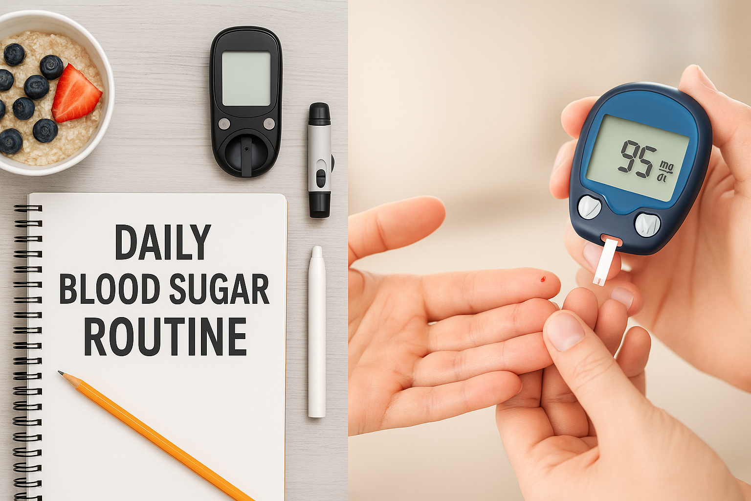 당뇨병 예방을 위한 하루 혈당 관리 루틴