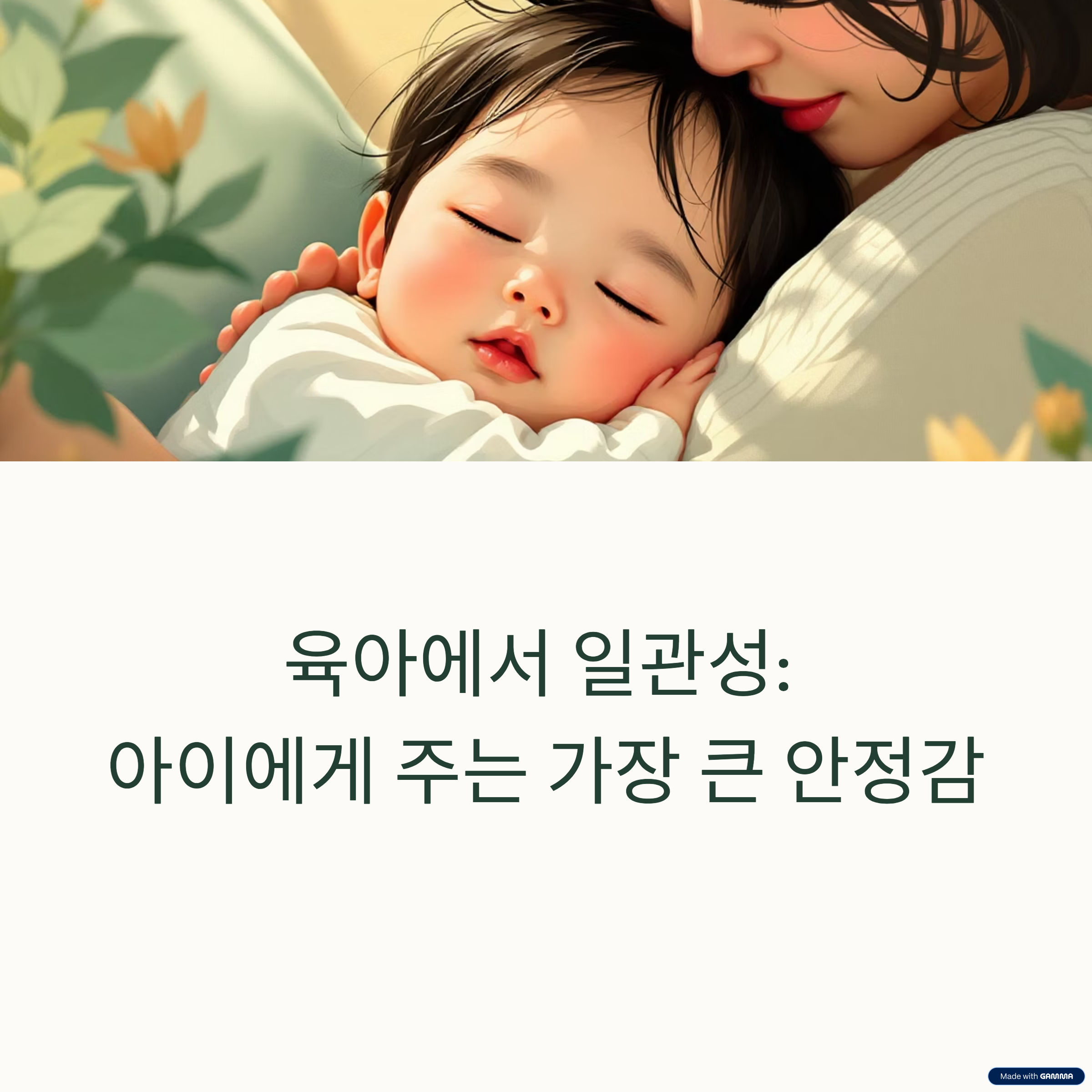 육아에서 일관성이 중요한 이유