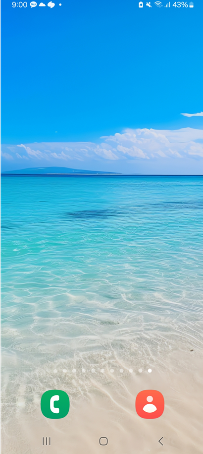 방법 1. 휴대폰 첫화면에서 빈 공간 찾기