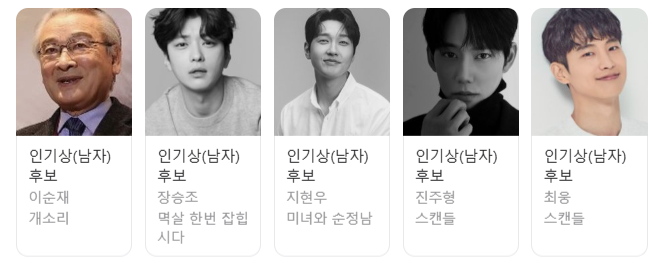 KBS 연기대상 11일 방영! 후보 배우 작품