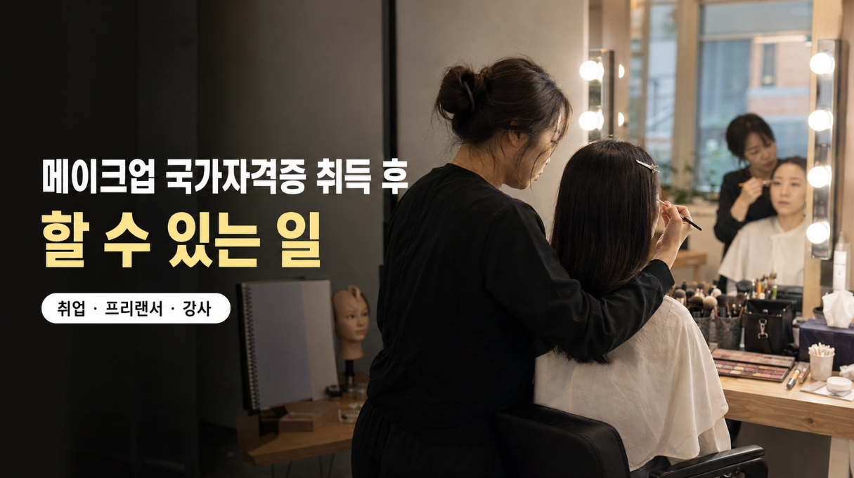 메이크업 국가자격증 취득 후 전망 사진
