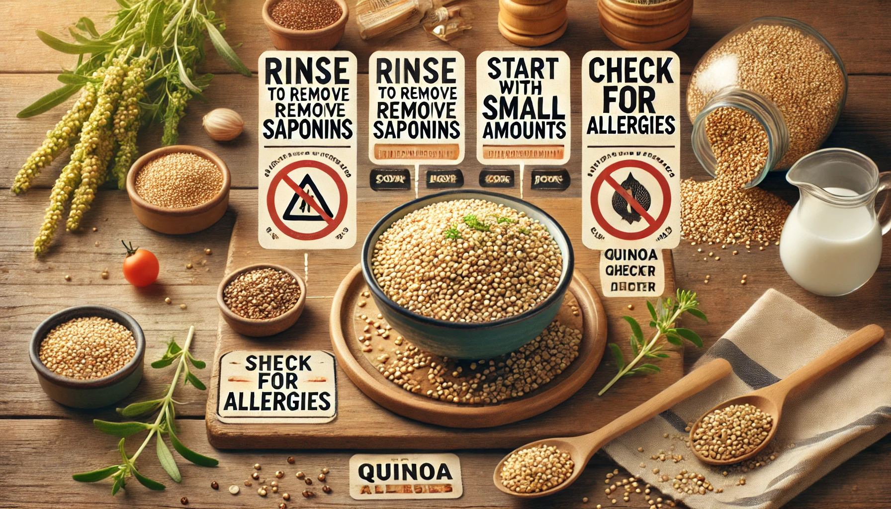 퀴노아 섭취 시 주의사항