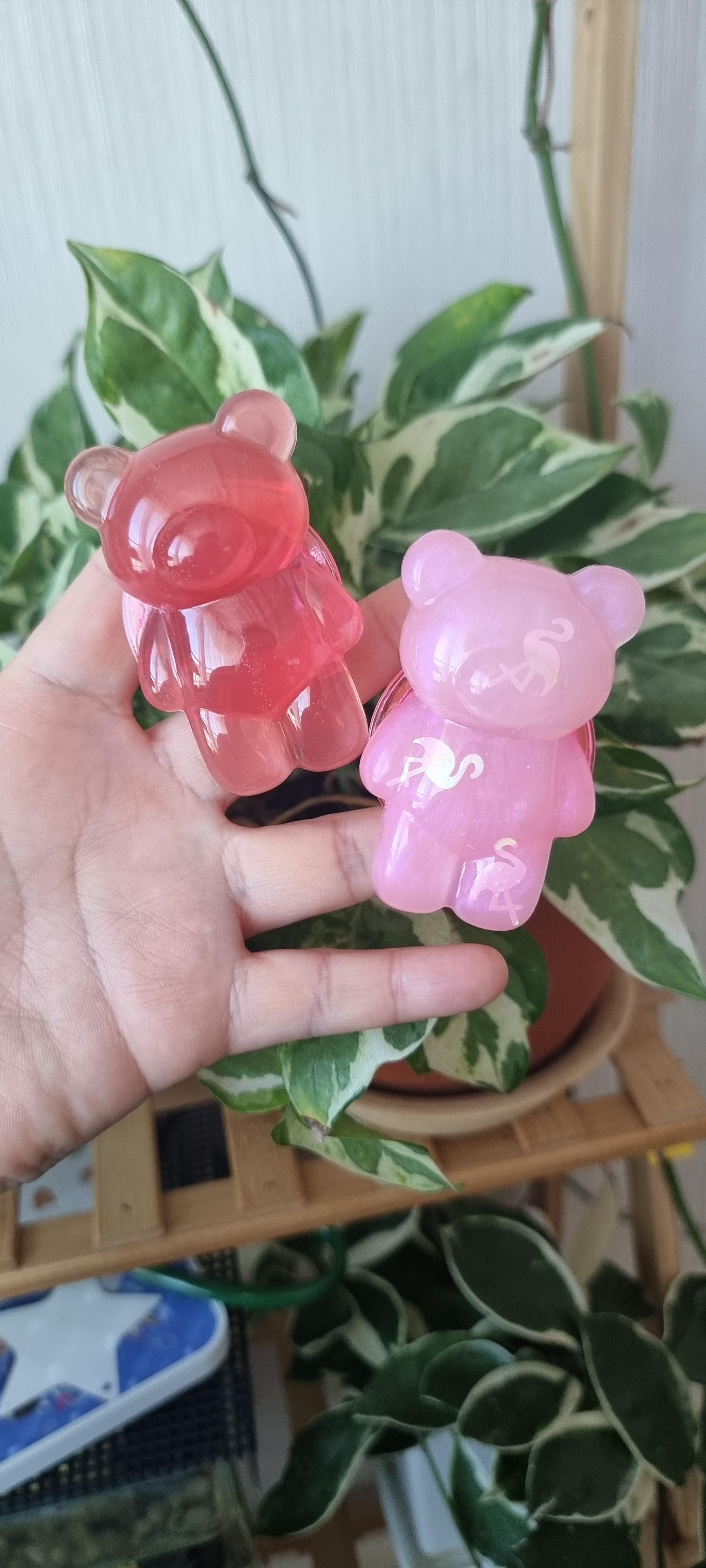 레드곰돌이그립톡 핑크곰돌이그립톡