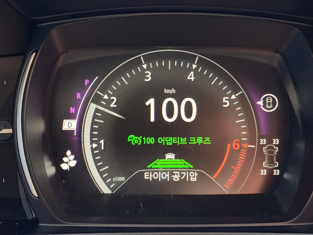 QM6 가솔린 권장 타이어 공기압