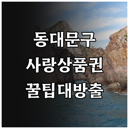 2025 동대문구사랑상품권 사용법: ..