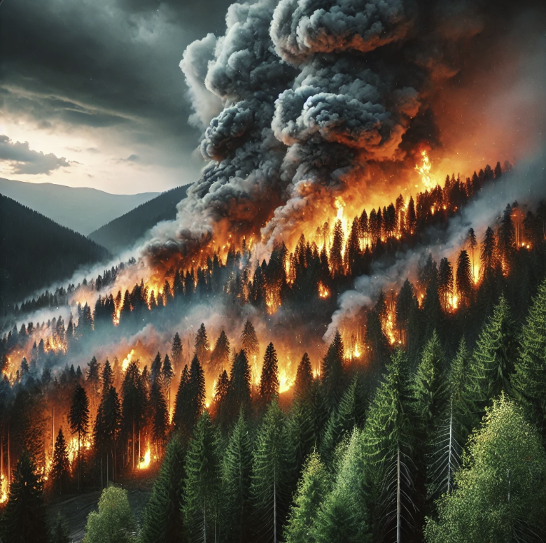 산불 발생 모습