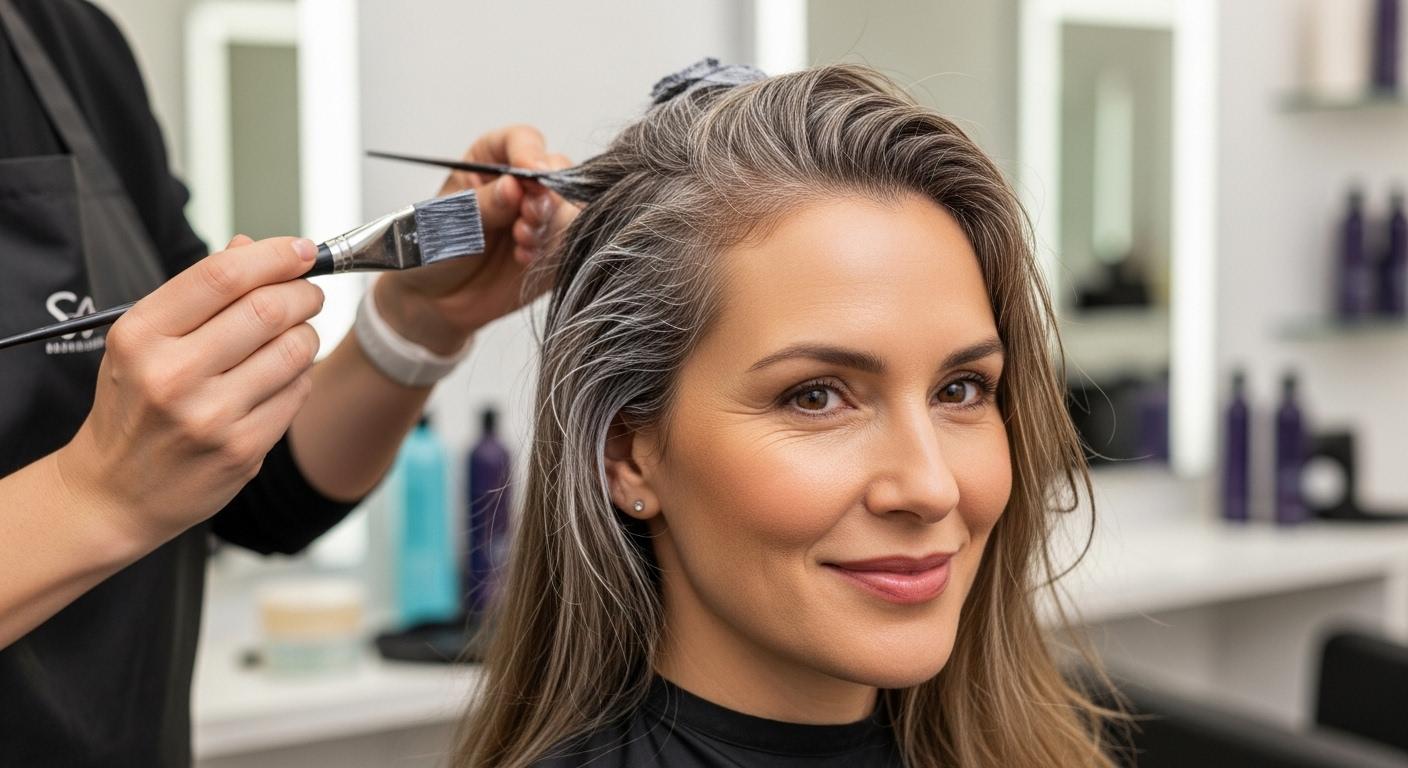 새치 흰머리 염색