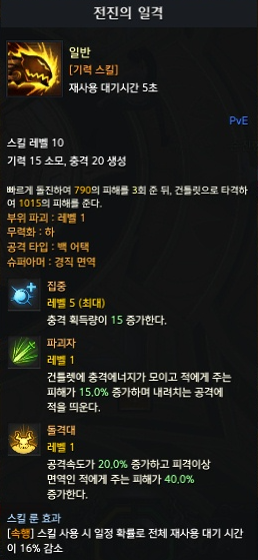 전진의 일격