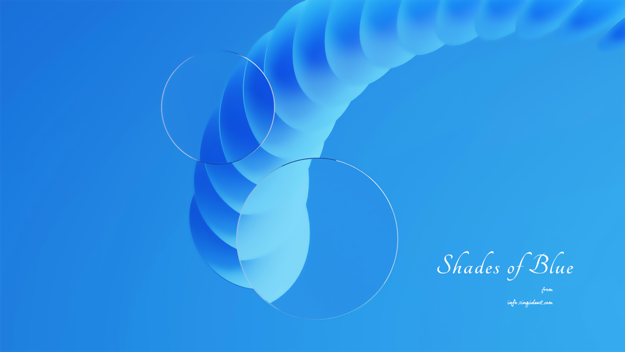 01 파란색 원반 C - Shades of Blue 파란색배경화면