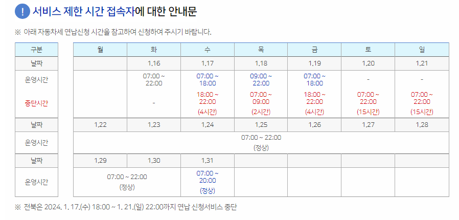 자동차세 연납신청 및 납부기간 확인하고 세액공제 받기