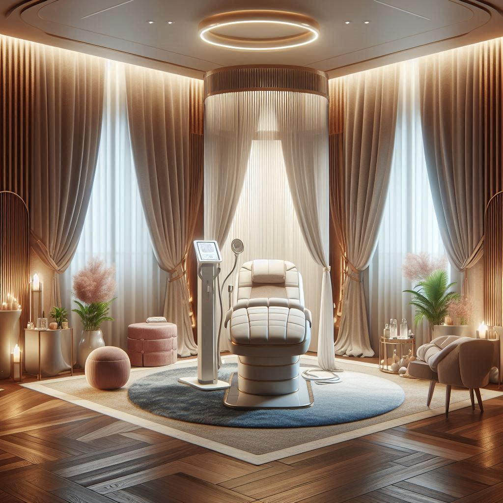 피부,체형관리 샵 배경