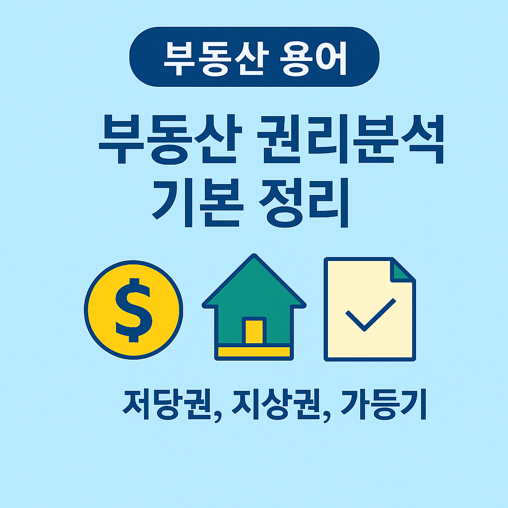 부동산 권리분석 기본 정리