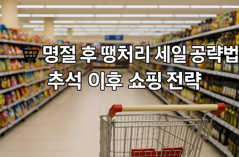 명절 후 땡처리 세일 공략법