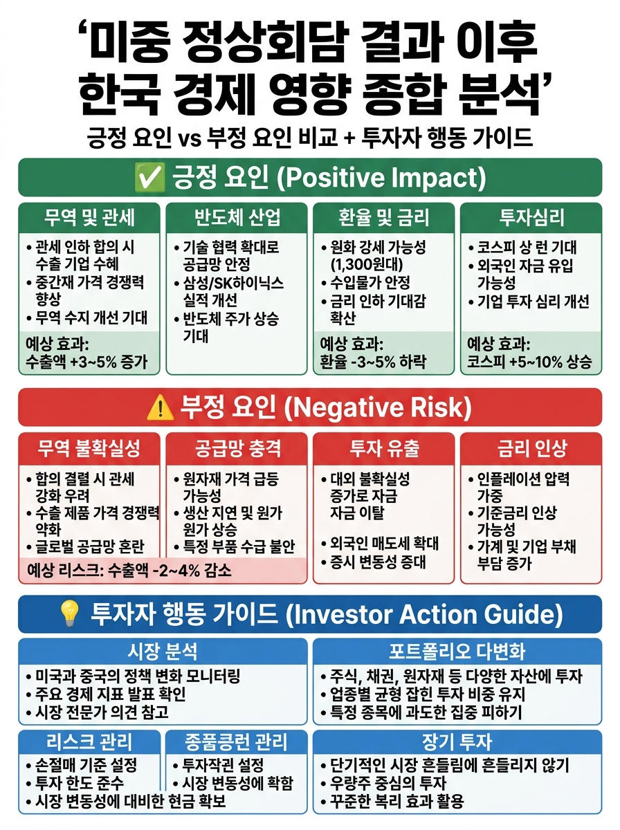미중 회담 이후 한국 경제, 긍정 vs 부정 완전 분석