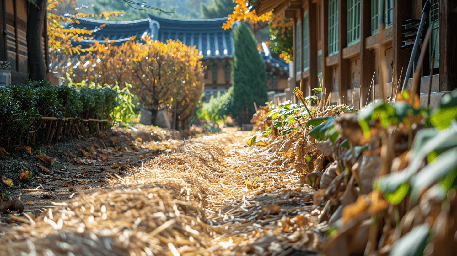가을텃밭관리방법-멀칭과보온, 월동
