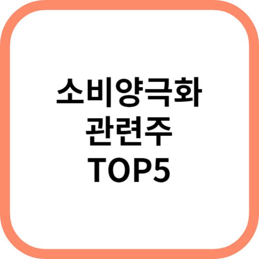 소비양극화관련주대장주수혜주TOP5_썸네일