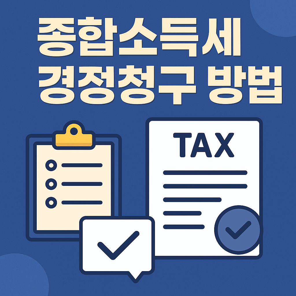종합소득세 더 냈다면? 경정청구로 5년 안에 환급받는 방법