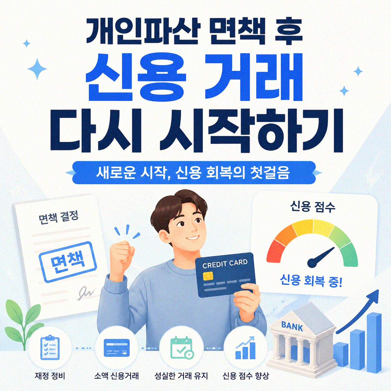 개인파산 면책 후 신용 거래, 다시 시작할 수 있을까