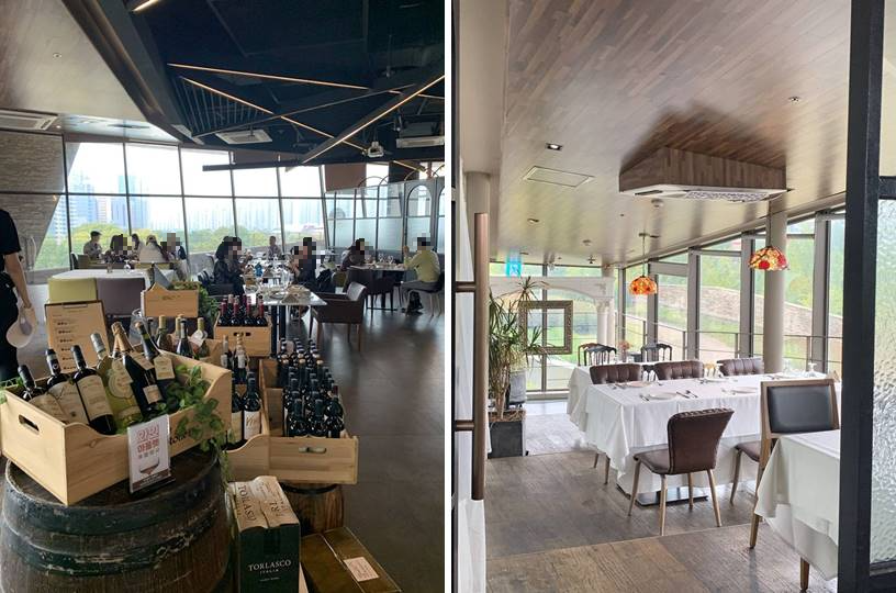 내부 입구에서 왼편 프라이빗한 자리