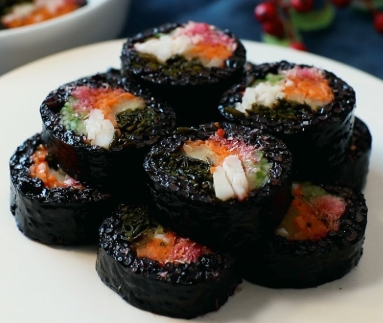 쌀 종류 흑미-흑미 김밥