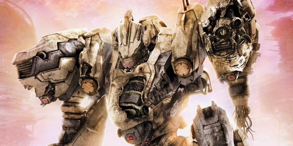 아머드 코어6의 전투중 부서진 메카로봇