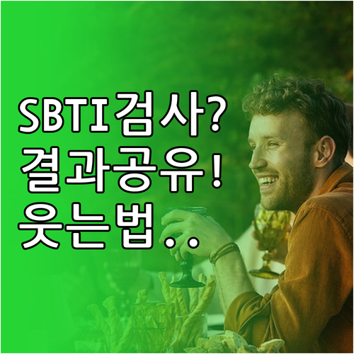 SBTI 검사 방법 및 결과 공유로 ..