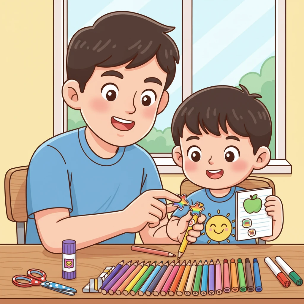 저학년 어린이용 안전 가위와 무독성 ..